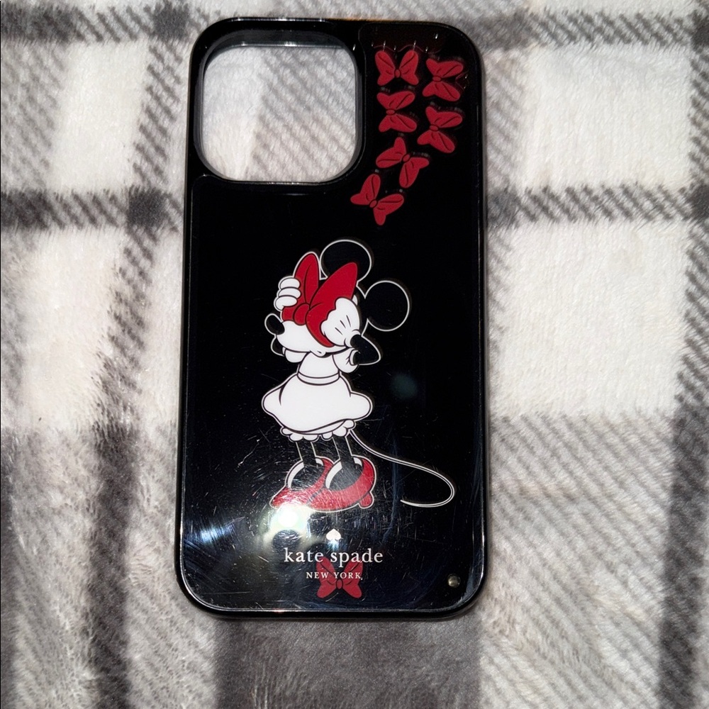 kate spade Black and Red Mouse Design Phone Case